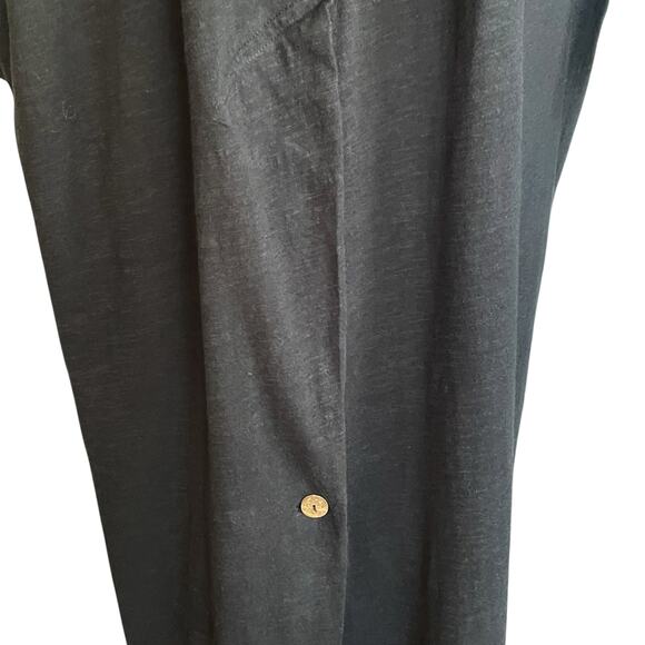 Intimately Free People Until Now Maxi Cardigan Black Knit Sz M Oversized Casual - Picture 8 of 13